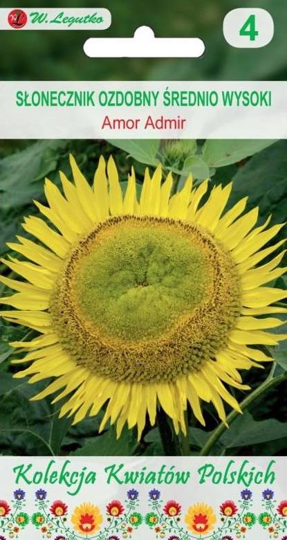 Decorative sunflower AMOR ADMIR yellow 2g (Polish Flowers)