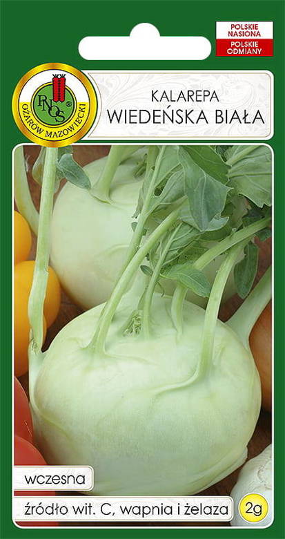 Vienna White Kohlrabi 2g (Brassica oleracea var. gongylodes)