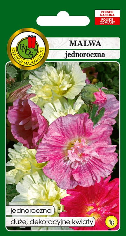 Malwa jednoroczna mix 1g (Althaea rosea fi.pl.)