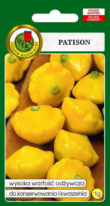 Pattypan Squash ORANGE 1g (Cucurbita pepo)