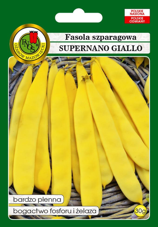 Fasola szparagowa żółta karłowa SUPERNANO GIALLO 30g (Phaseolus vulgaris)