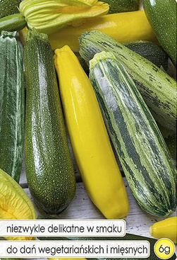 Cukinia Dynia zwyczajna mieszanka 6g (Cucurbita pepo)