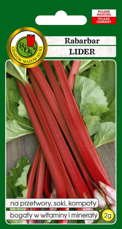 Rhubarb LIDER 2g (Rheum rhabarbarum)