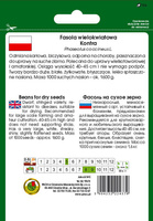 Dry bean seeds vs. 50g (Phaseolus coccineus L.)