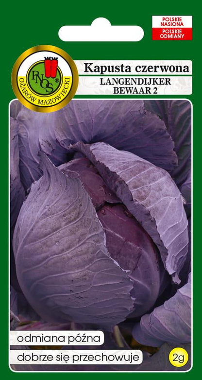 Red cabbage LANGEDIJKER BEWAAR 2 2g (Brassica oleracea convar. capitata var. Rrubra)