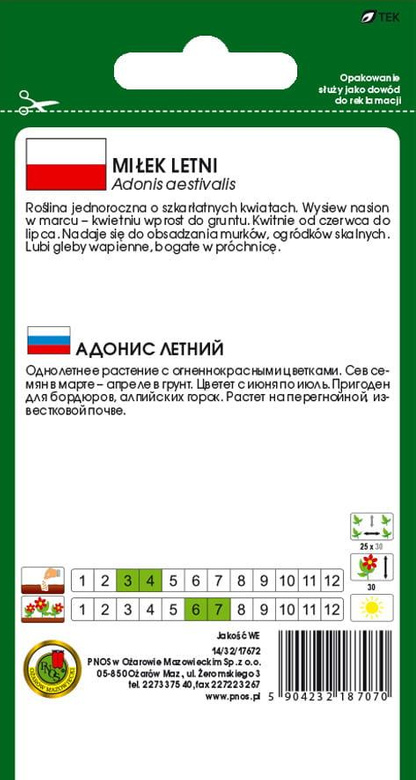 Miłek letni czerwony 1g (Adonis aestivalis)