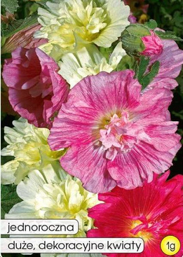 Malwa jednoroczna mix 1g (Althaea rosea fi.pl.)