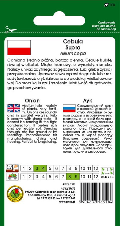 Onion SUPRA 5g (Allium cepa)