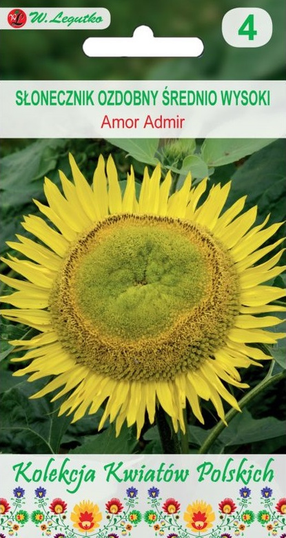 Decorative sunflower AMOR ADMIR yellow 2g (Polish Flowers)