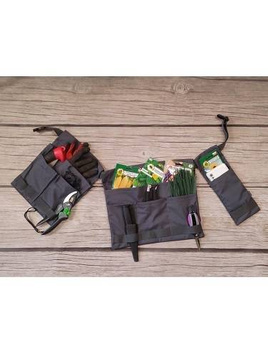 Pocket Set tool organizer for gardening tools.