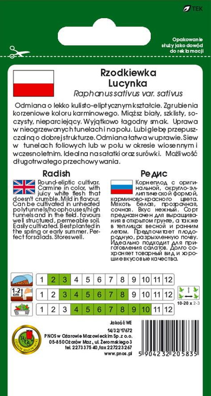 Rzodkiewka LUCYNKA 10g (Raphanus sativus var. sativus)
