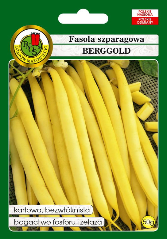 Fasola szparagowa żółta karłowa BERGGOLD 50g (Phaseolus vulgaris)