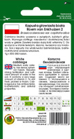 Kapusta głowiasta biała ROEM VAN ENKHUIZEN 2 5g (Brassica oleracea var. capitata alba)