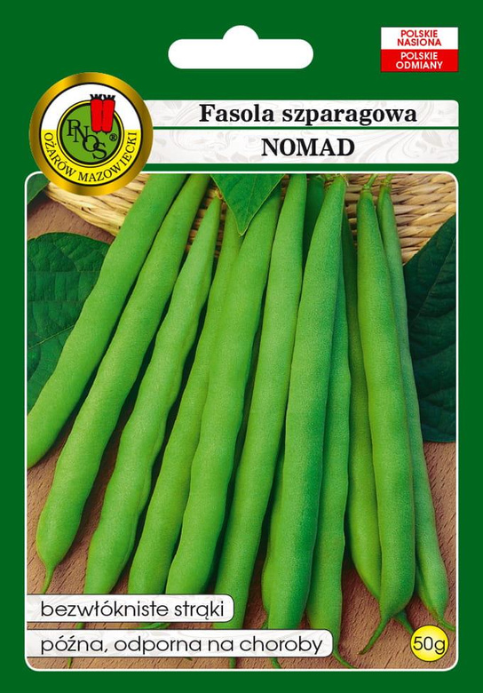 Fasola szparagowa zielona karłowa NOMAD 50g (Phaseolus vulgaris)