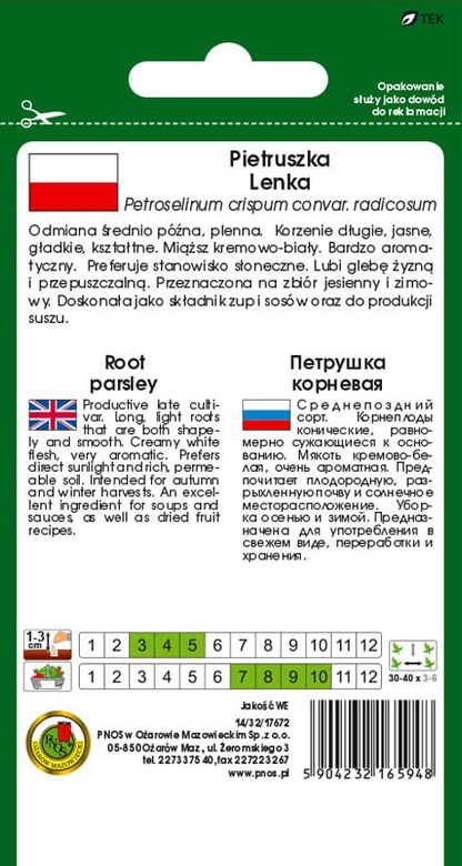Root parsley LENKA 5g (Petroselinum crispum convar. radicosum)