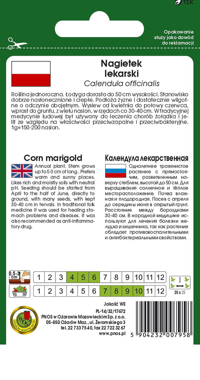 Nagietek lekarski 2g (Calendula officinalis)