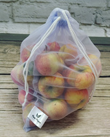 Worki Siatki zero waste na zakupy do ochrony owoców 10 sztuk 28x37 wrzosowy