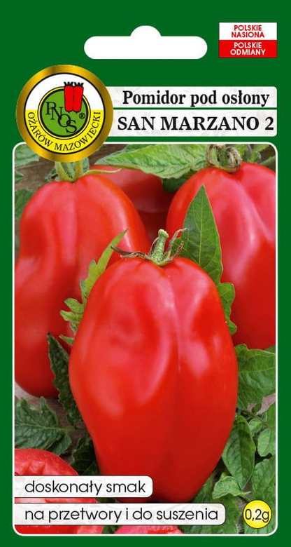 San Marzano 2 Tomato under cover 0.2g (Solanum lycopersicum L.)