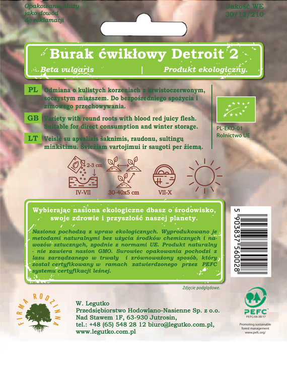 Detroit 2 Beetroot 10g (Beta vulgaris)