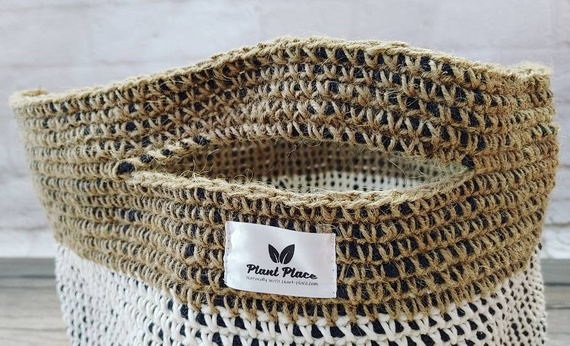 Handmade XXL rope basket cylinder wheel.