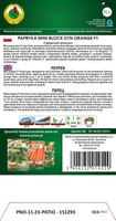 Papryka MINI BLOCK ILYN ORANGE F1 15z (Capsicum annuum)