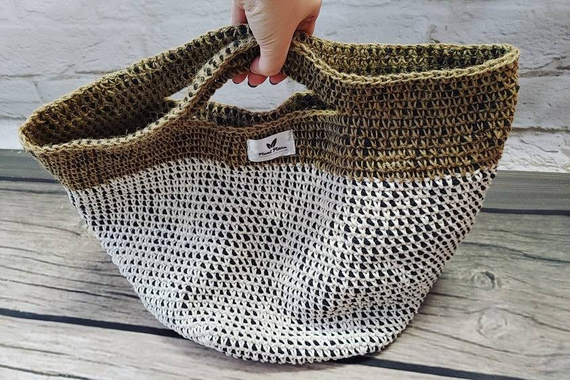 Handmade XXL rope basket cylinder wheel.