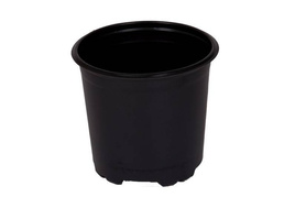 Round black pot 9cm.