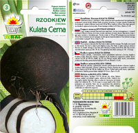 Winter Radish ROUND BLACK (Black Sphere) 5g (Raphanus sativus L. var. major)