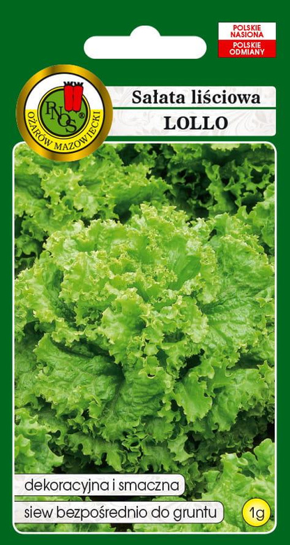 Lollo leaf lettuce 1g (Lactuca sativa var. crispa)