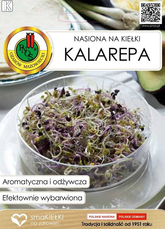 Nasiona na kiełki KALAREPA 10g (Brassica oleracea var. gongylodes L.)