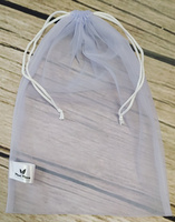 Worki Siatki zero waste na zakupy do ochrony owoców 10 sztuk 28x37 wrzosowy