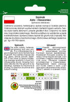 Spinach ASTA F1 10g (Spinacia oleracea)