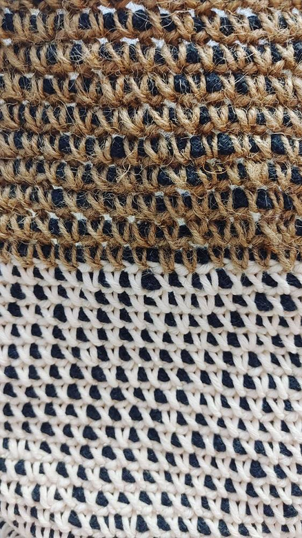 Handemade kosz ze sznurka XXL walec koło