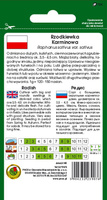 Rzodkiewka KARMINOWA 10g (Raphanus sativus var. sativus)