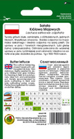 Sałata głowiasta masłowa KRÓLOWA MAJOWYCH-KRÓLOWA MAJOWYCH TOR 1g (Lactuca sativa var.capitata)