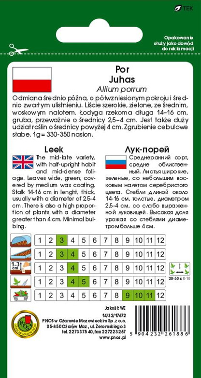 Por JUHAS 1g (Allium porrum)