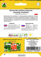 Słonecznik ozdobny EVENING SUN + SUNSHINE mix 1,5g (Helianthus annuus)