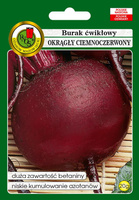 Burak ćwikłowy OKRĄGŁY CIEMNOCZERWONY 20g (Beta vulgaris)