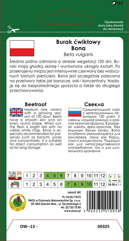 Beetroot BONA 5g (Beta vulgaris)