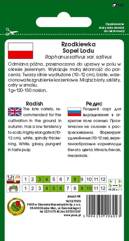 Radish SOPEL LODU 10g (Raphanus sativus var. sativus)