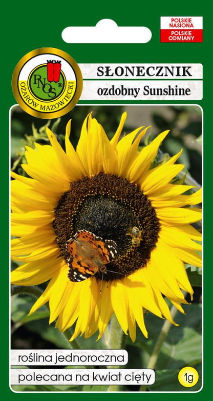 Decorative sunflower SUNSHINE yellow 1g (Helianthus annuus)