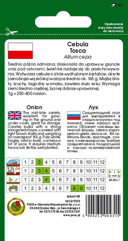 TOSCA Onion 2g (Allium cepa)