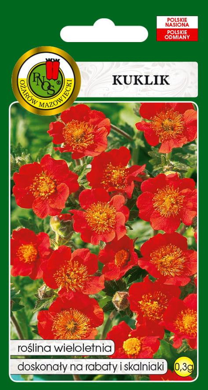 Kuklik czerwony 0,3g (Geum chiloense)