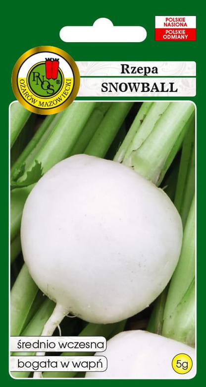 Turnip SNOWBALL 5g (Brassica rapa)