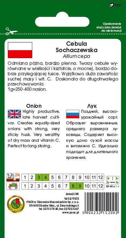 SOCHACZEWSKA Onion 5g (Allium cepa)
