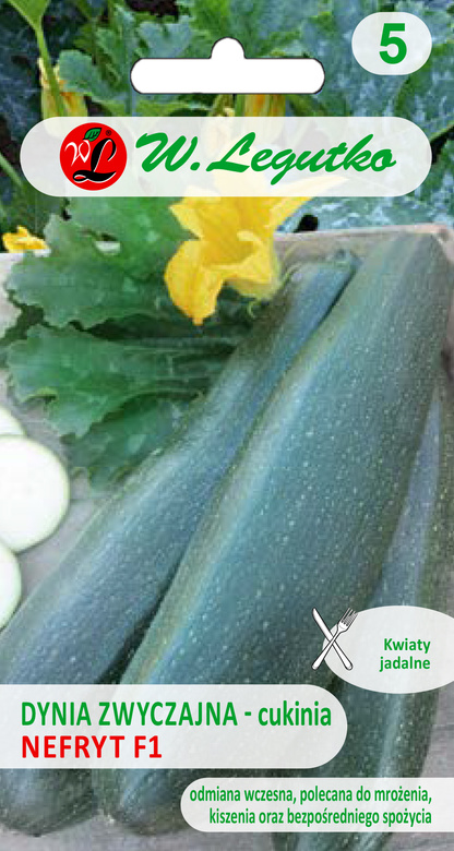 Zucchini Pumpkin Common NEFRYT F1 3g (Cucurbita pepo)