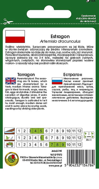 Estragon 0,2g (Artemisia dracunculus)