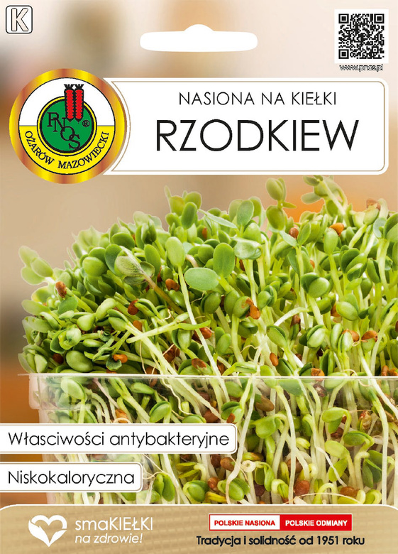 Nasiona na kiełki RZODKIEW 20g