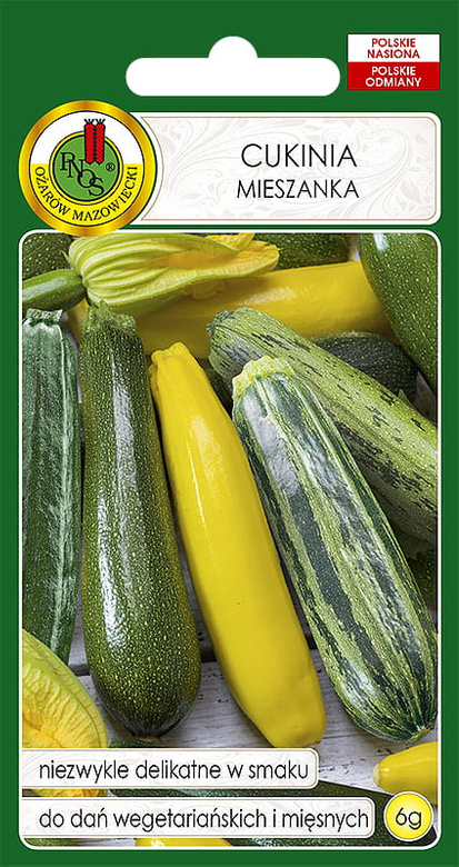 Cukinia Dynia zwyczajna mieszanka 6g (Cucurbita pepo)