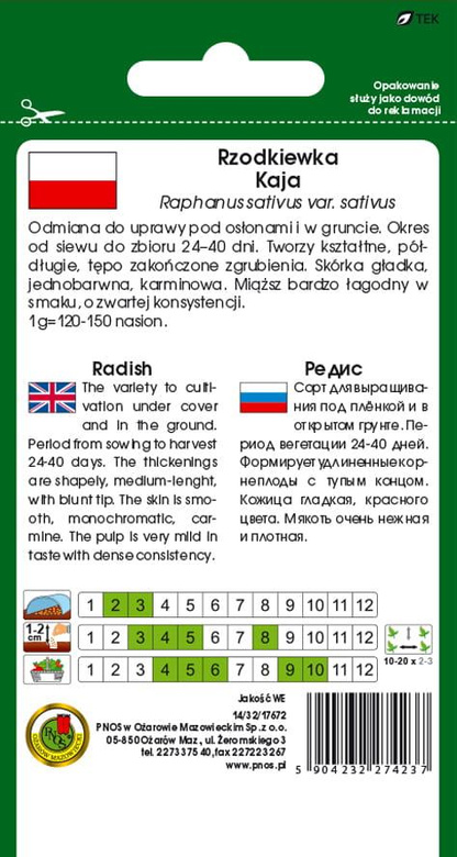 Radish KAJA 10g (Raphanus sativus var. sativus)